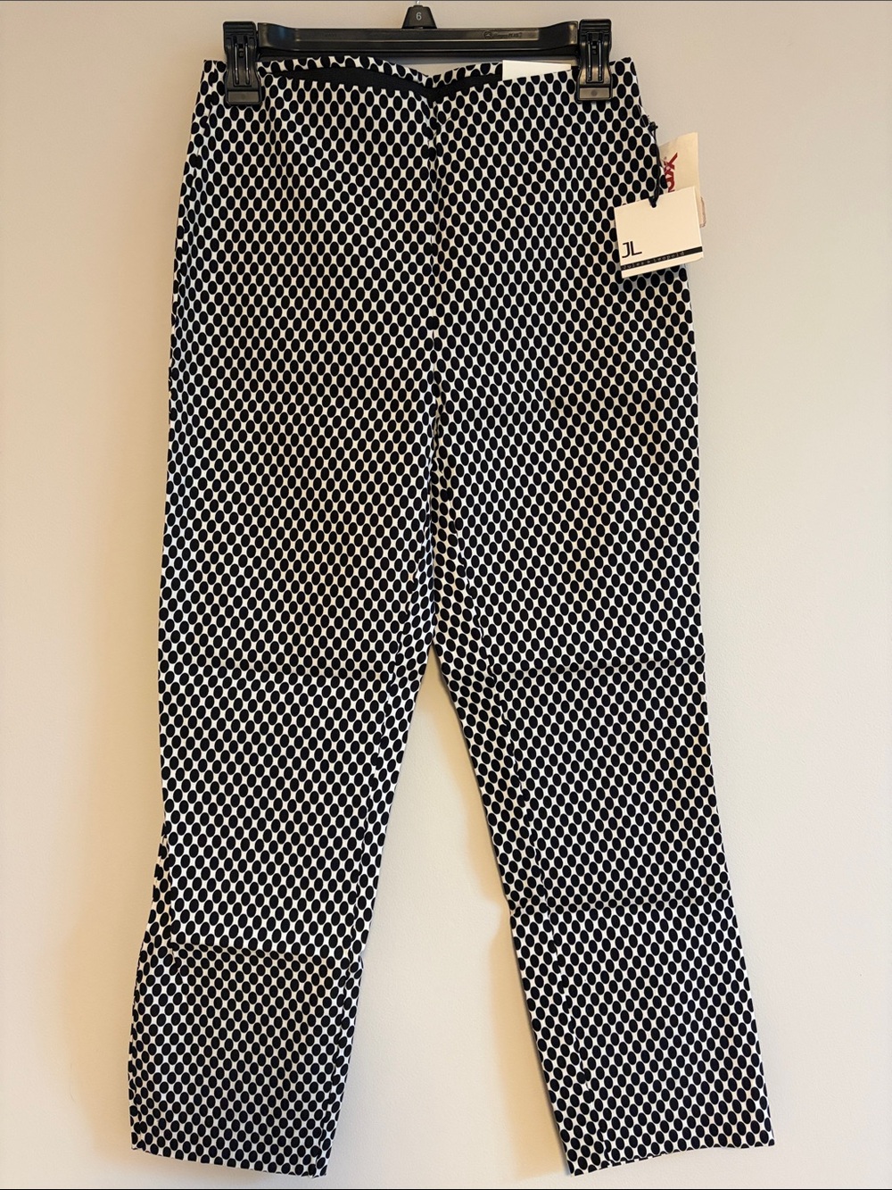 J. Jill Black and White Geometric Kids Pants